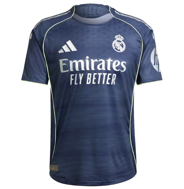 2025-26 Real Madrid Away Soccer Jersey Shirt Player Version